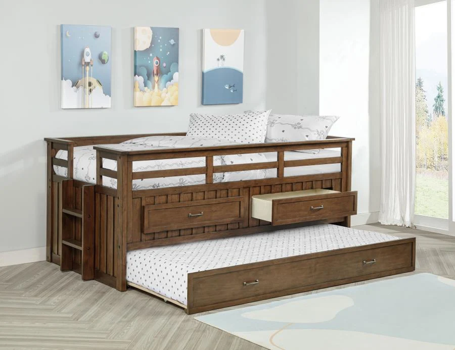 Carlsbad Wood Twin Captains Bed With Trundle photo 2