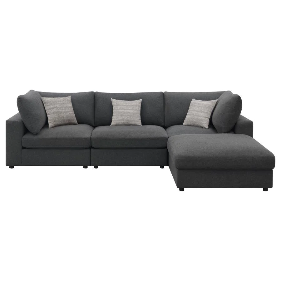 Serene 4pc Upholstered Sectional photo 4