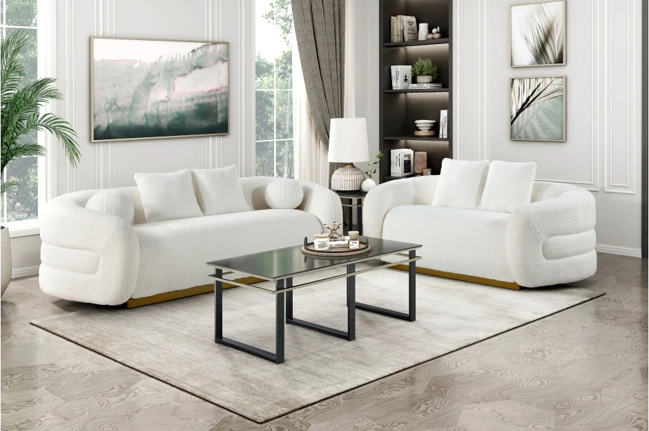 Novella Livingroom Set 2pc Sofa and Loveseat
