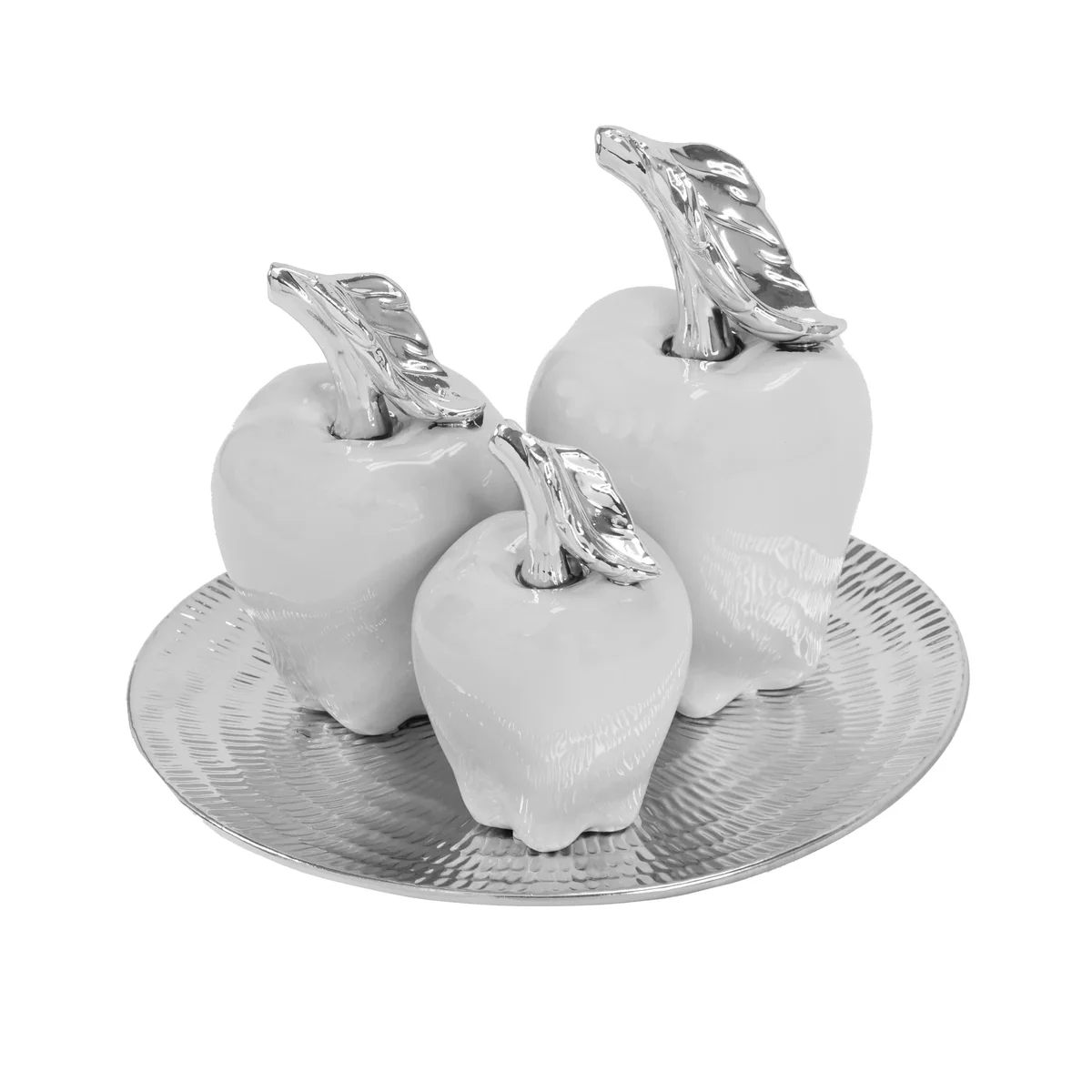 3pc Pepper Set W/ Plate Kitchen Decor photo 2