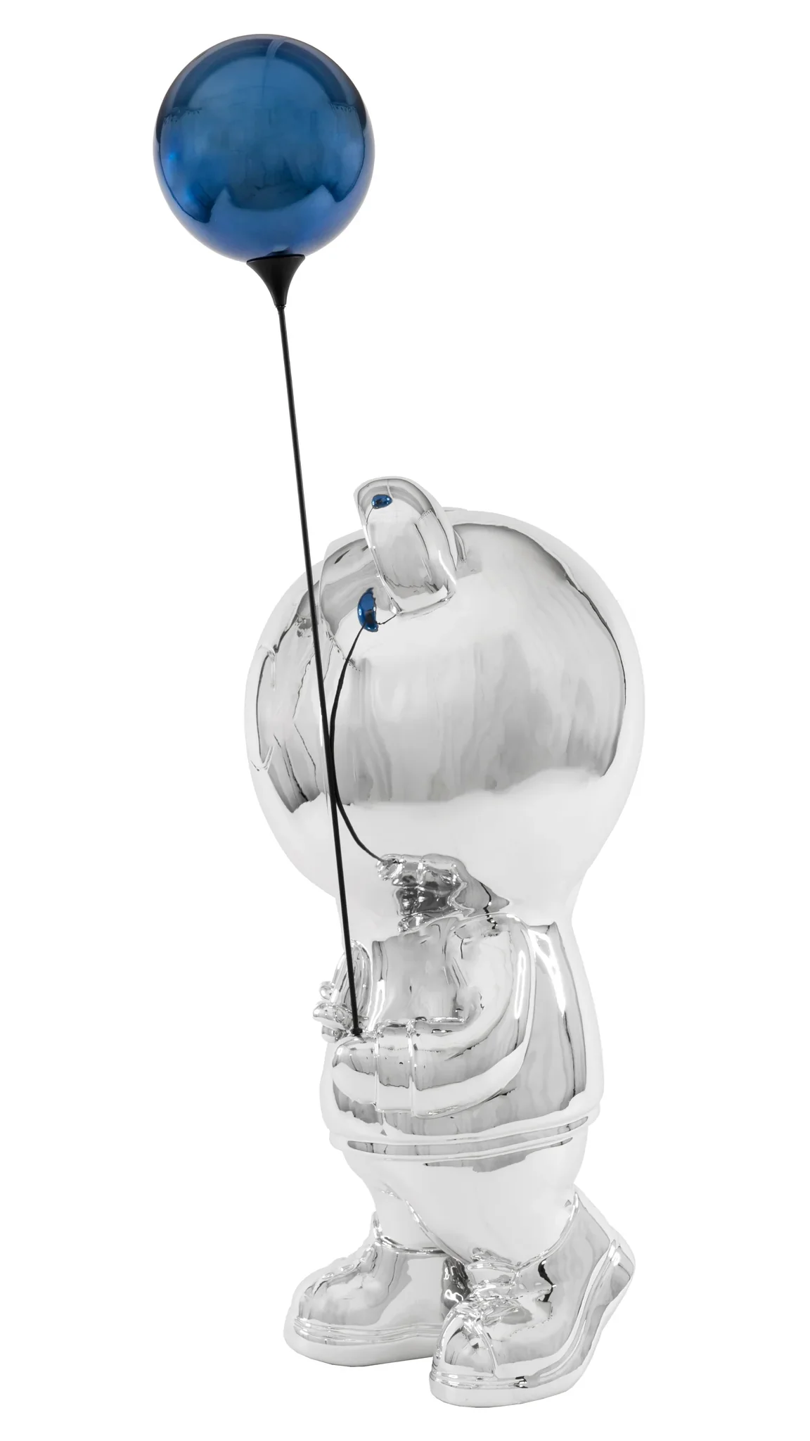 Chrome Bear Standing Balloon Sculpture photo 2