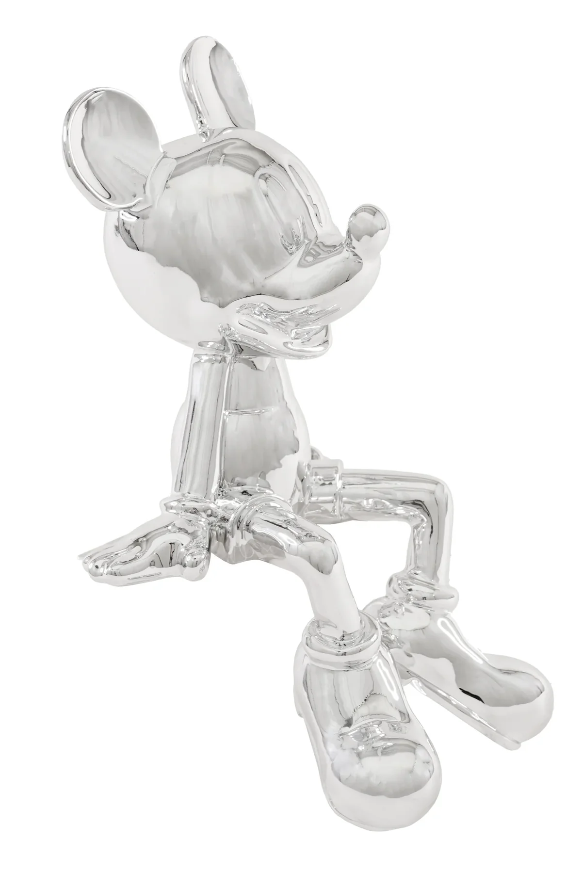 Sitting Mouse Chrome Sculpture photo 2
