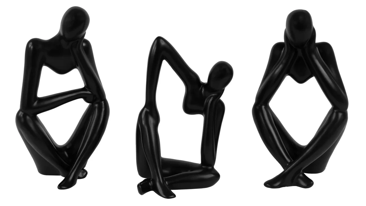 3pc Figurine Sculptures Set Decor photo 2