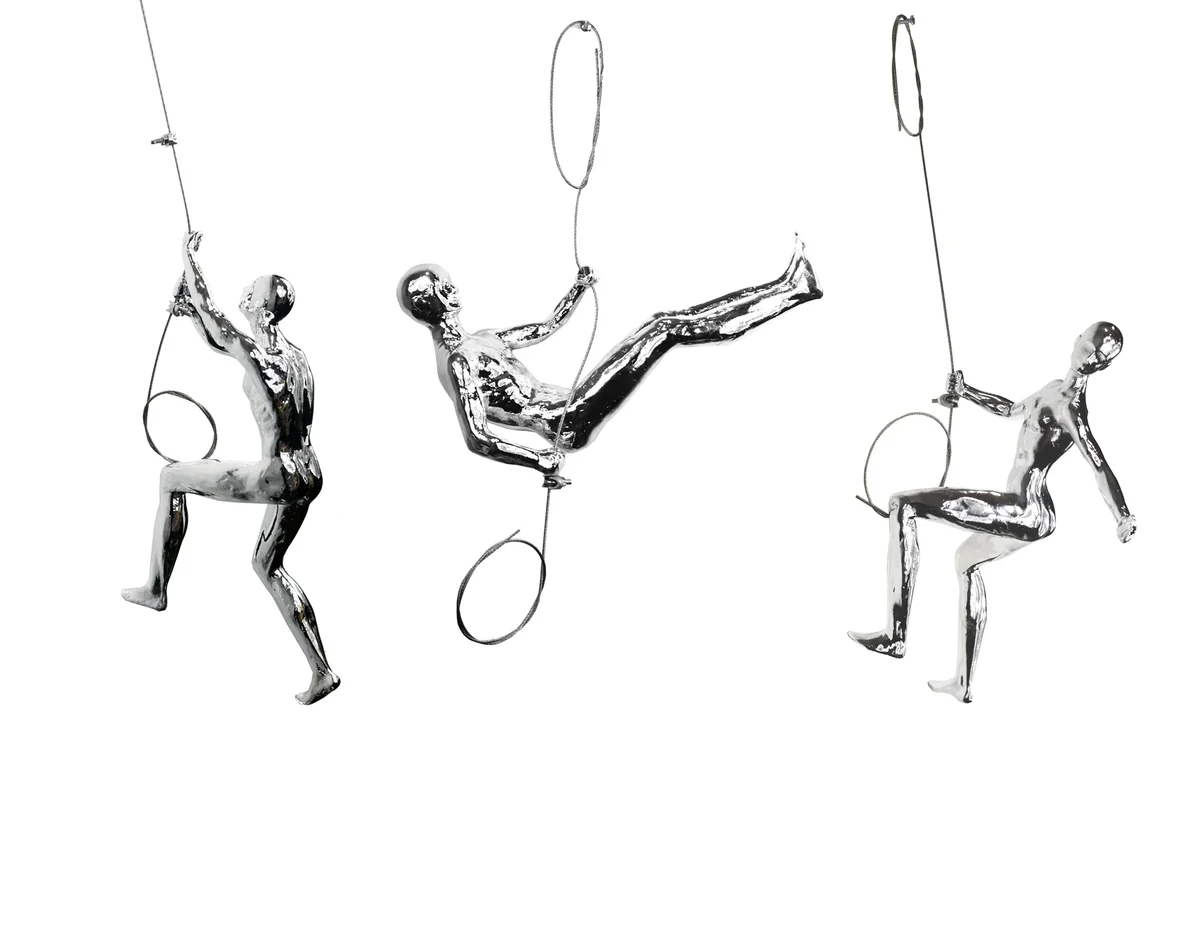 3pc Wall Climbers Accent Sculptures photo 2