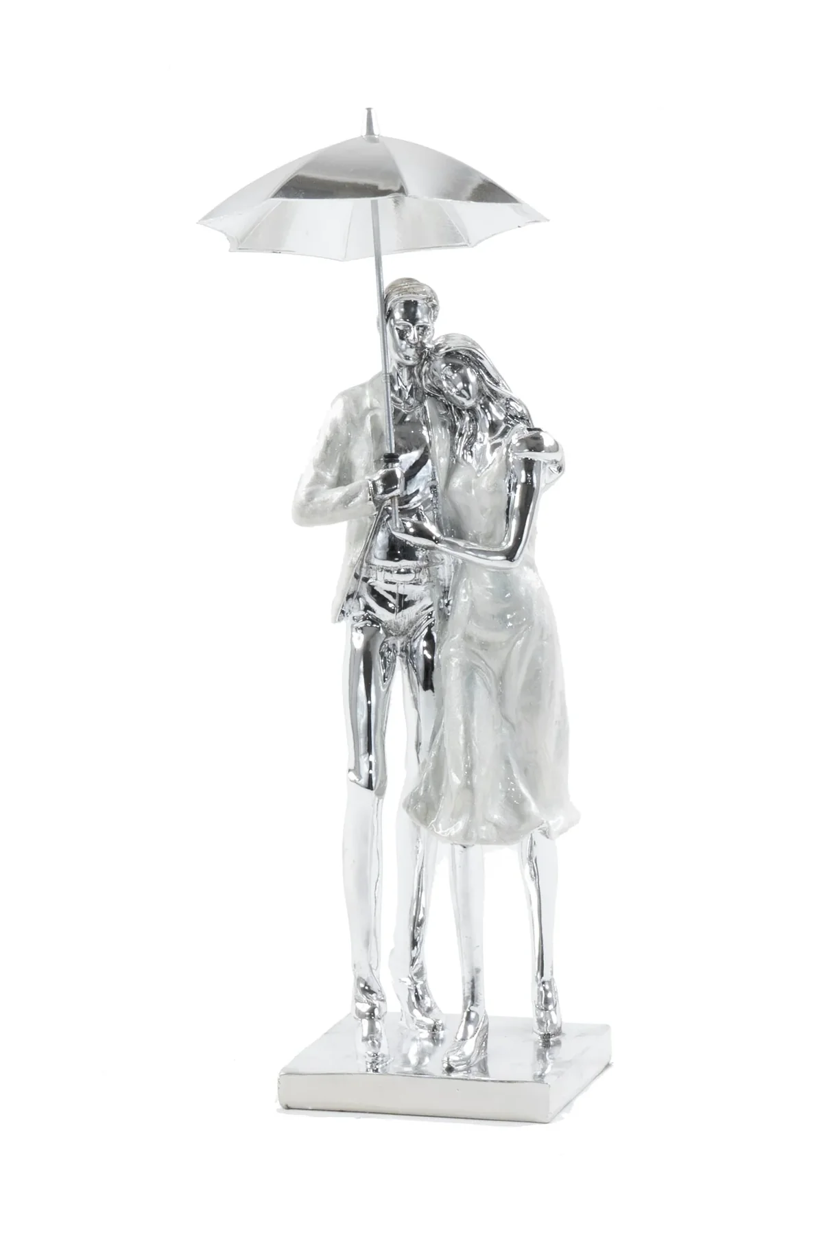 Couple Under Umbrella Sculpture photo 3