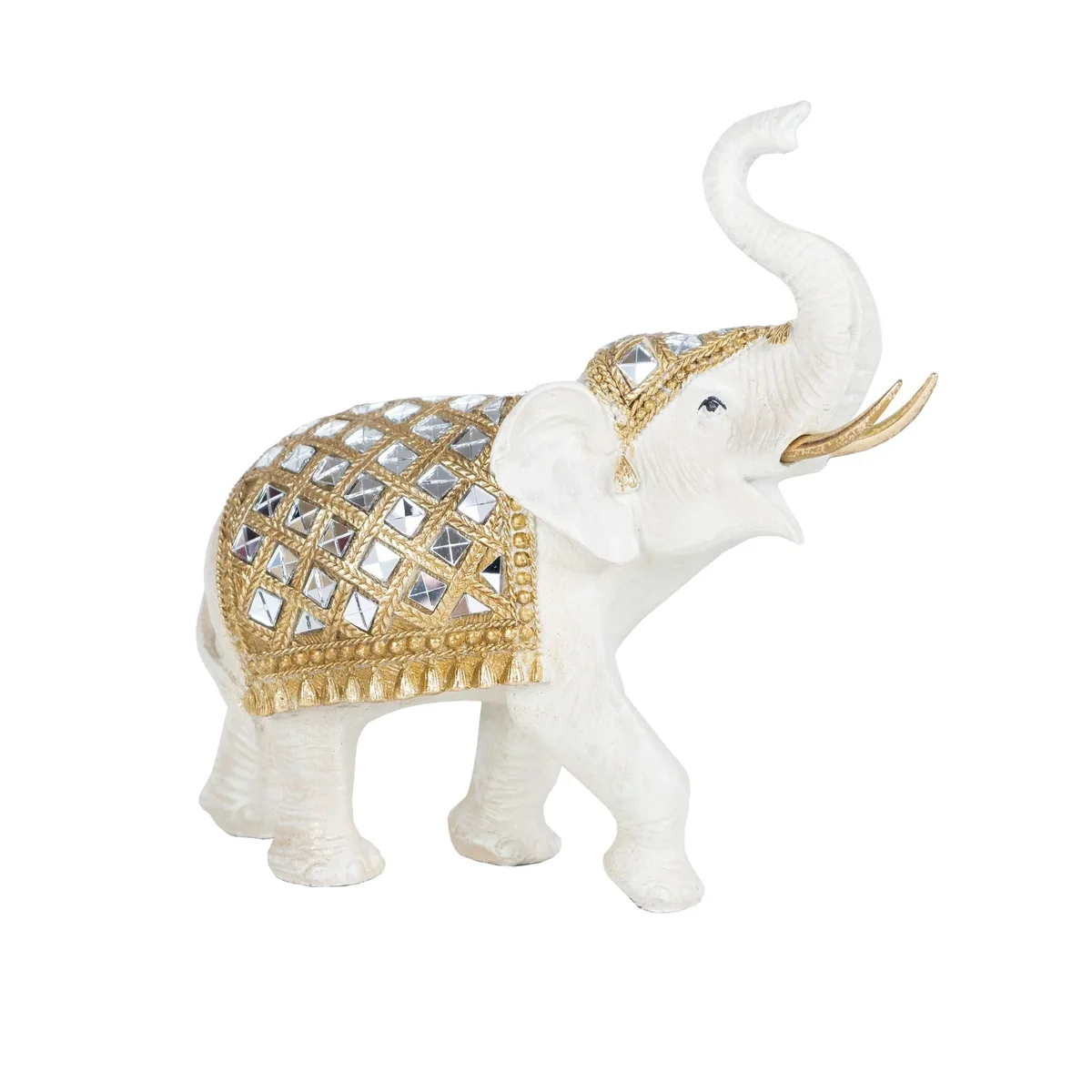 White/Gold Elephant Decor photo 2