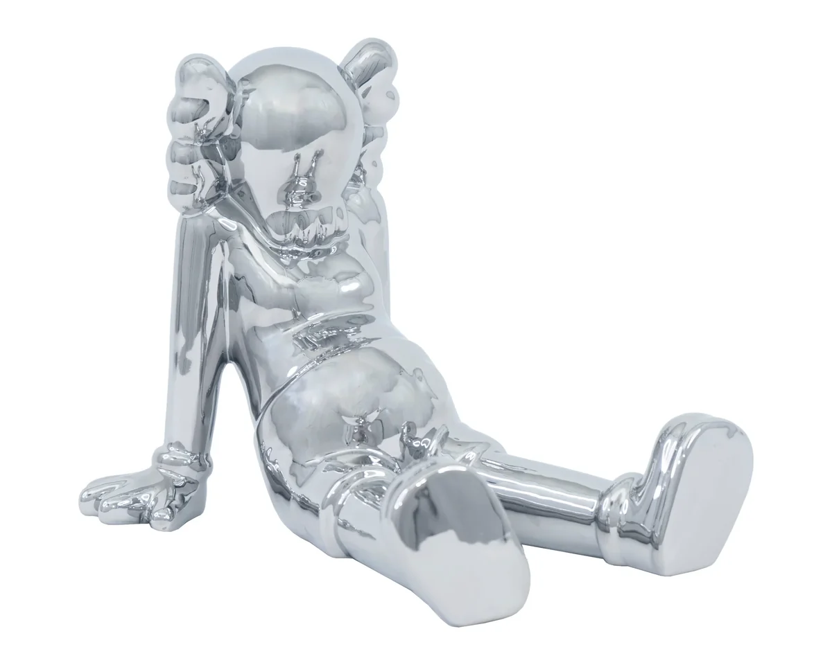 Sitting Clown Ceramic Sculpture photo 4