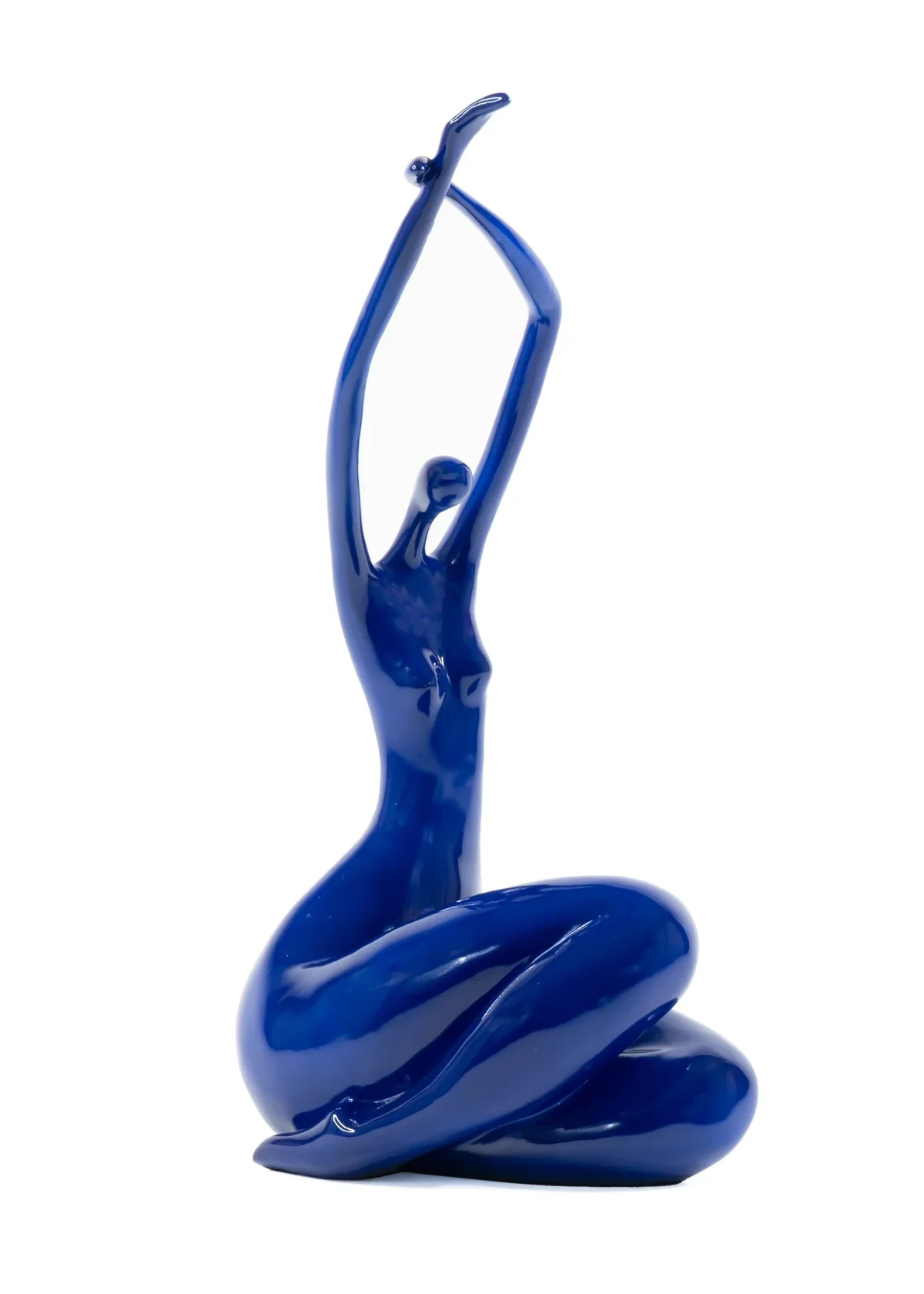 Sitting Hands Up Woman Sculpture photo 3