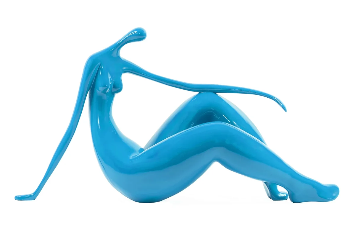 Relaxed Sitting Back Woman Sculpture photo 5