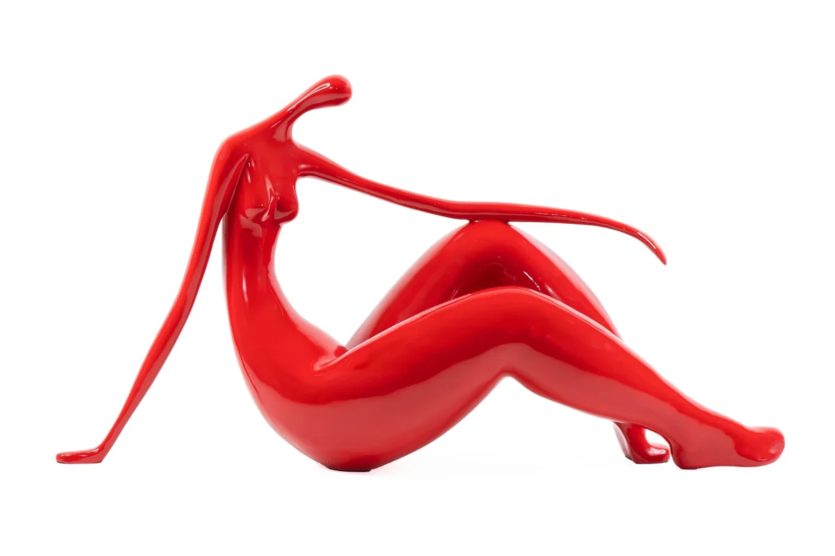 Relaxed Sitting Back Woman Sculpture photo 2