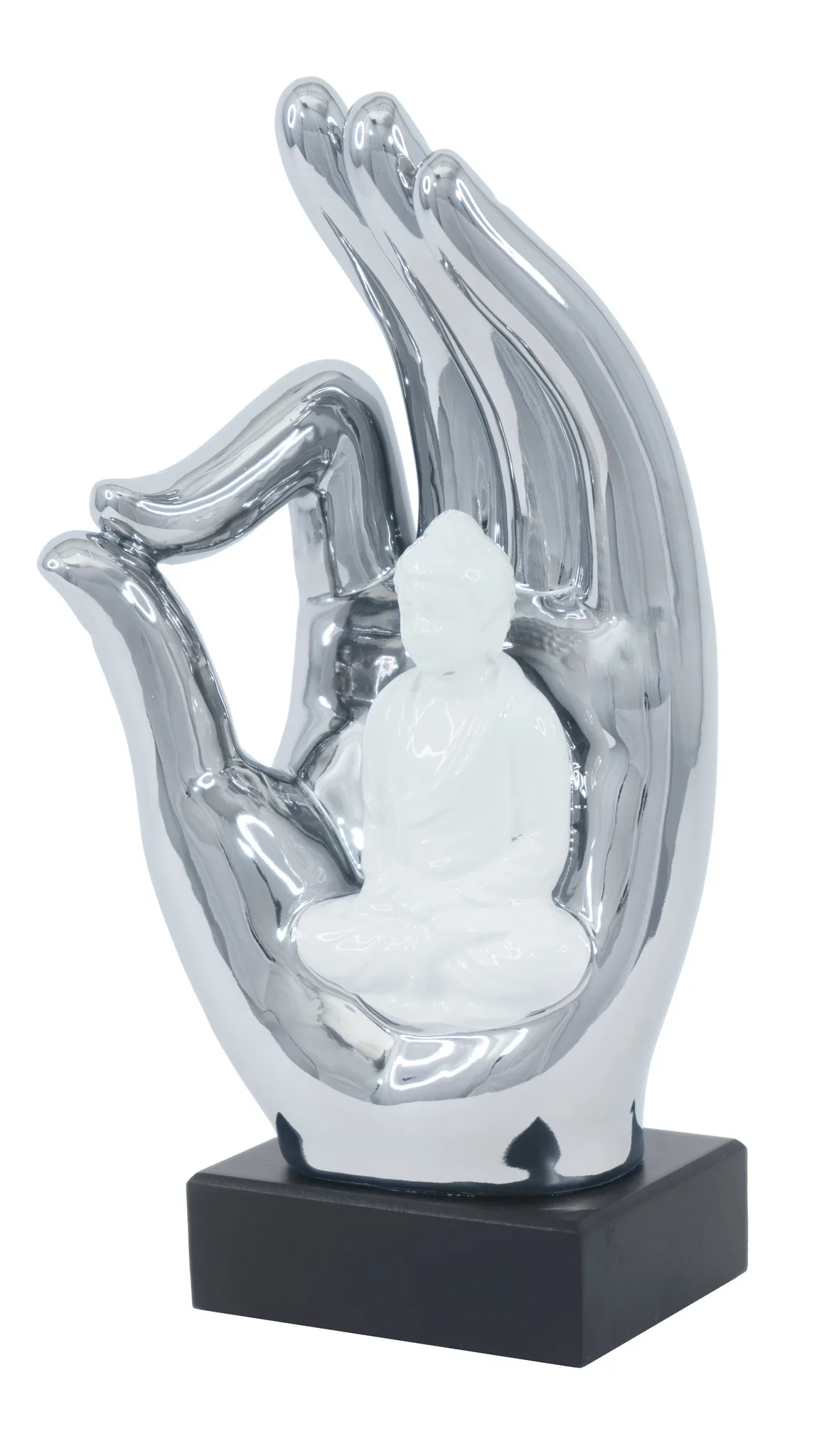 Buddha in Hand Tabletop Sculpture photo 2