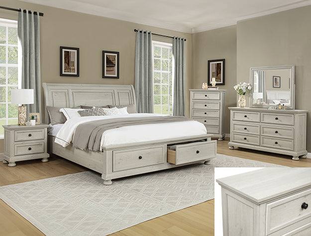 Claribelle Bedroom Set Queen 4pc Set / Off White
