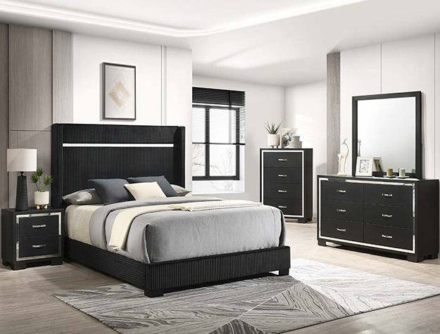 Gennro Bedroom Set Queen 4pc Set