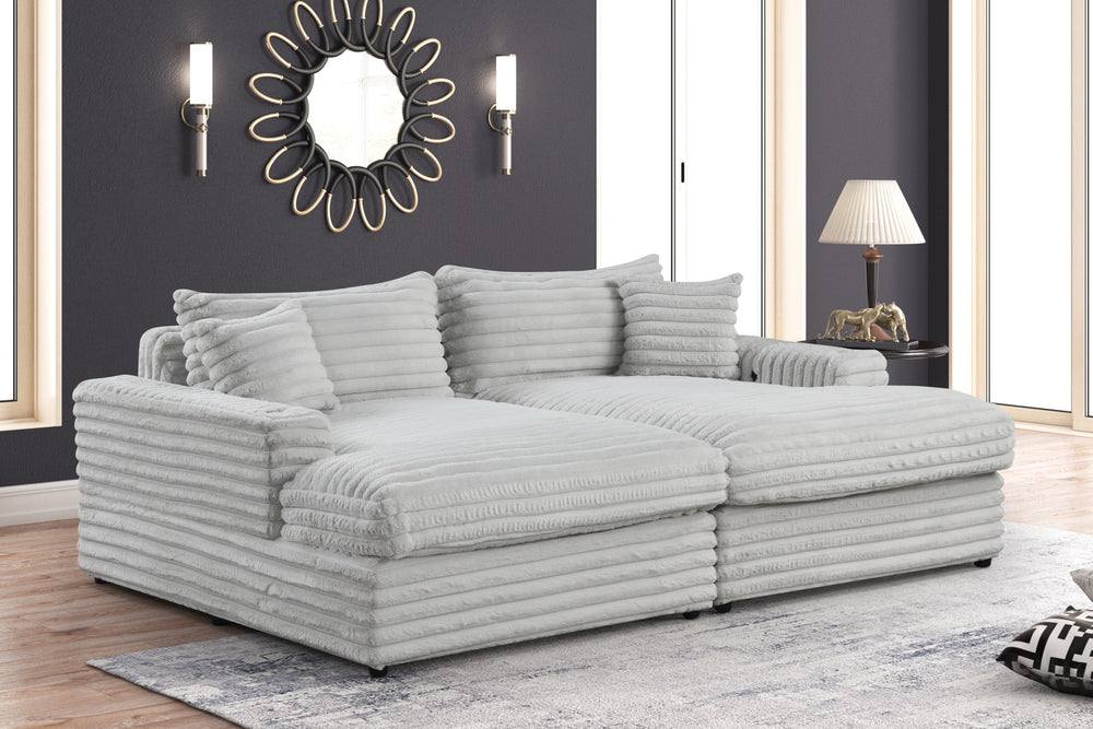 Ajax Double Chaise Gray
