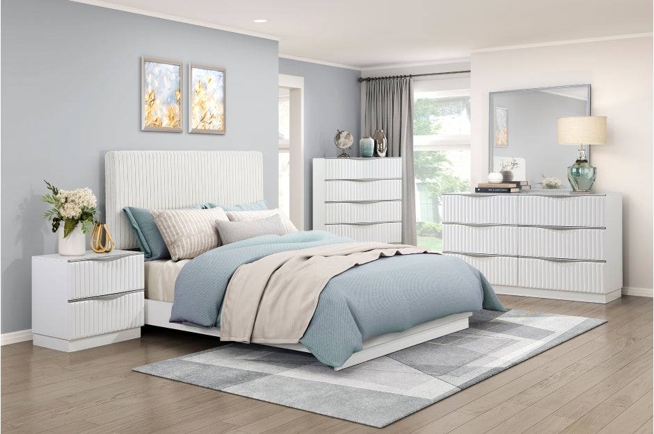 Linea Bedroom Set 4pc Queen Bedroom Set