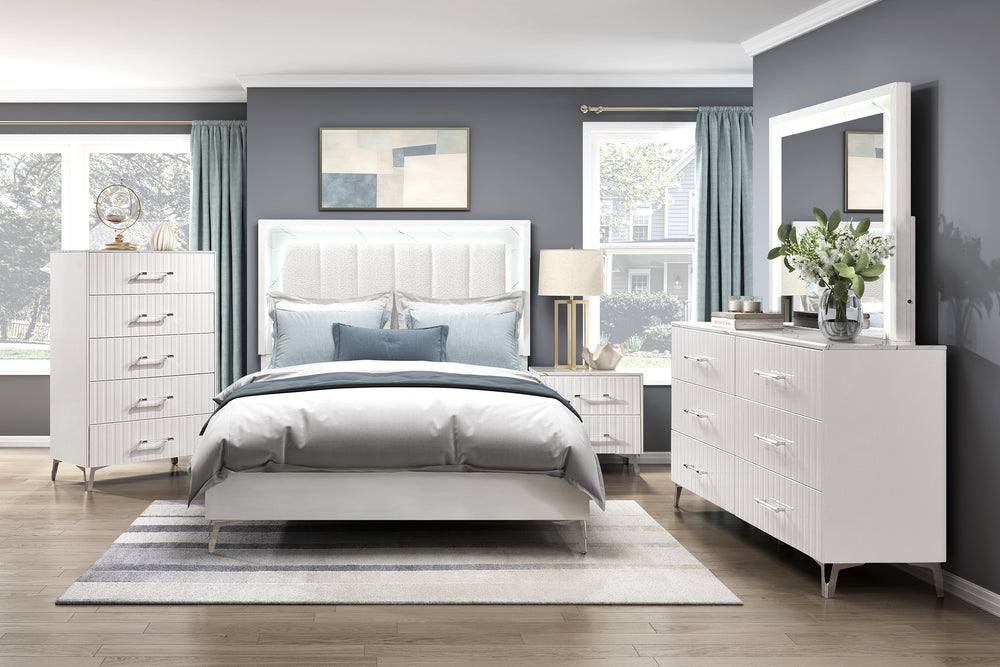Ripple Bedroom Set 4pc Queen Bedroom Set
