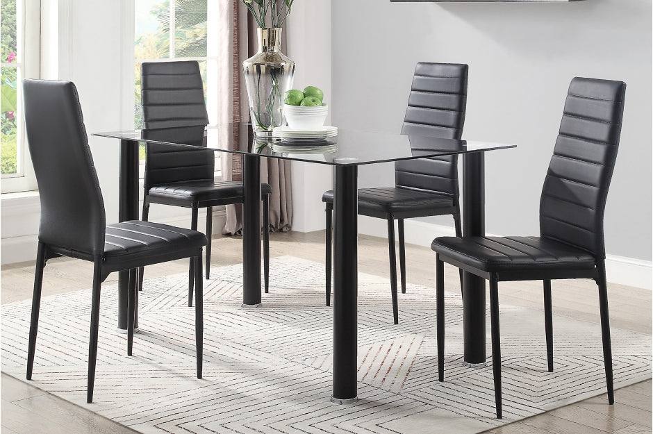 Florian Dining Set Black