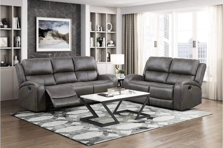 Pagosa Livingroom Set Gray / 2pc Sofa and Loveseat