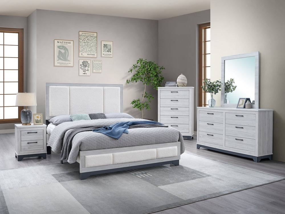 Lucy Bedroom Set White / Twin 4pc Bedroom Set