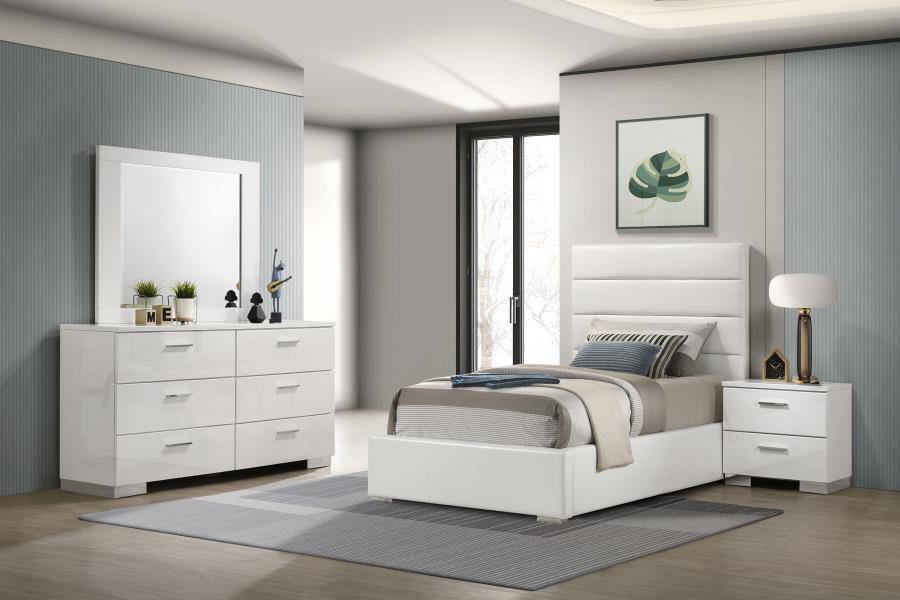 Felicity Bedroom Set Twin 4pc Bedroom Set