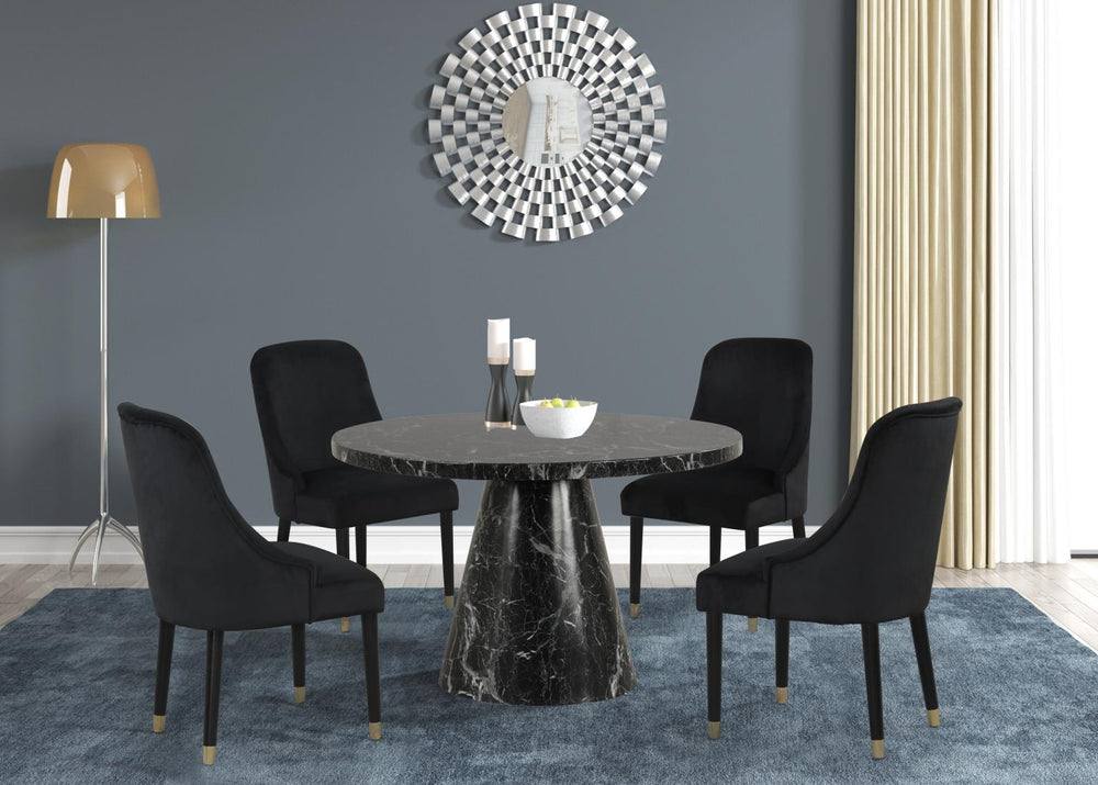 Eva Dining Set Black / Black