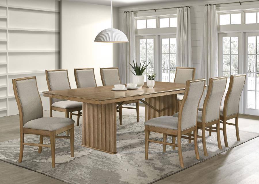 Adinina Dining Set 9pc Set- Table and 8 Chairs