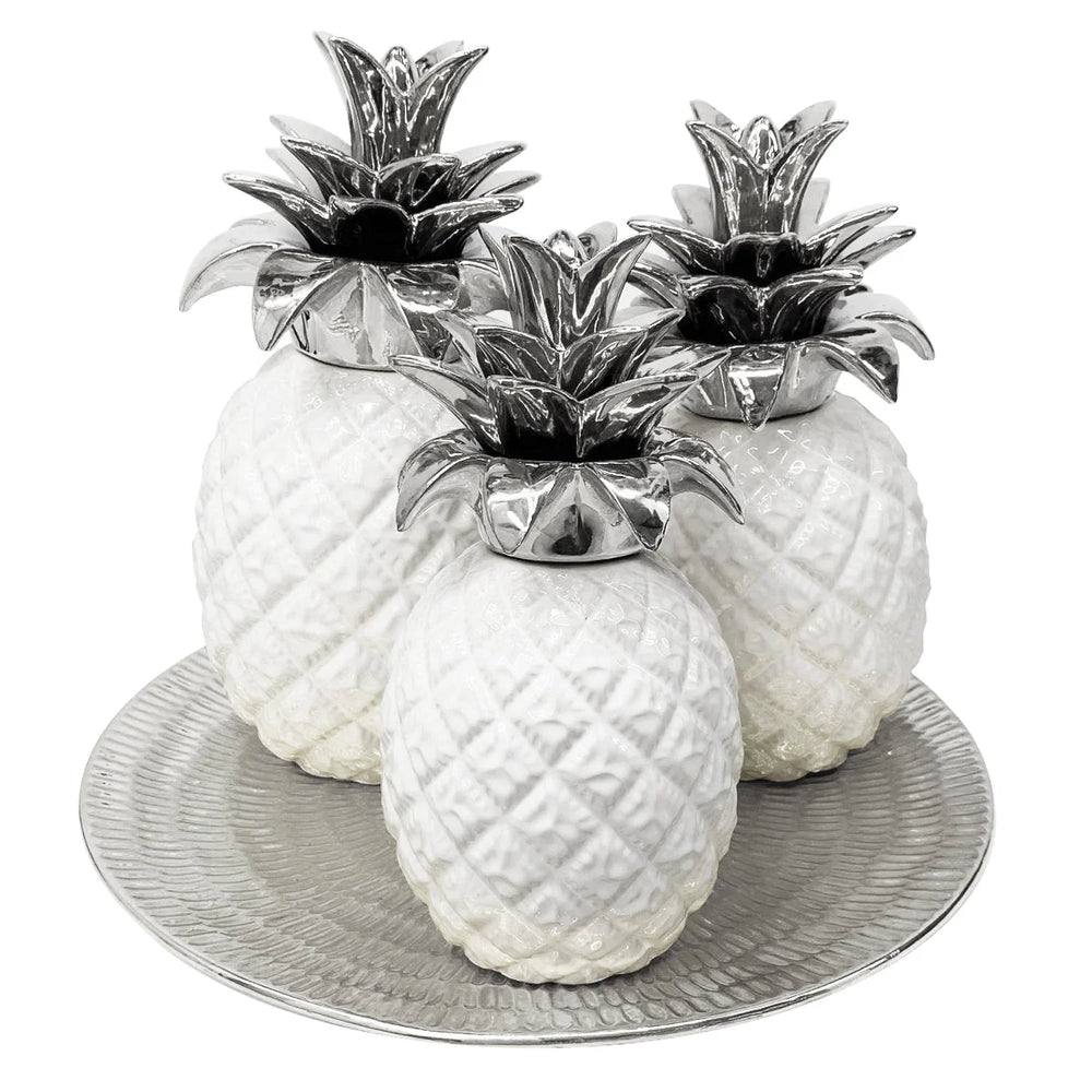 4pc Pineapples with Tray Kitchen Decor