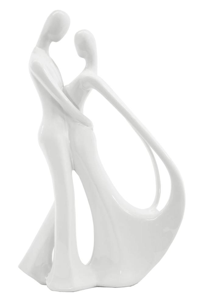Couple Dancing Sculpture White