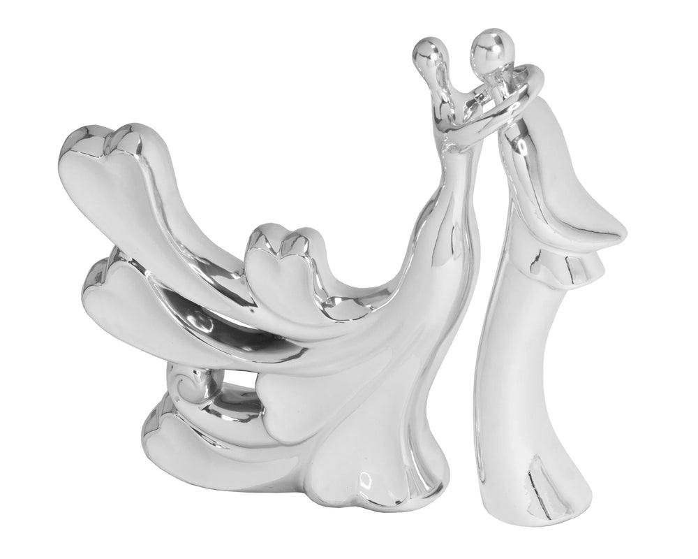 Dancing Couple Sculpture White
