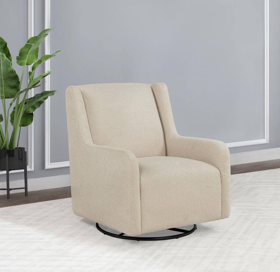 Serra Swivel Gliding Chair Beige