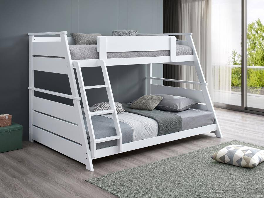 Holden Twin/Full Bunkbed White