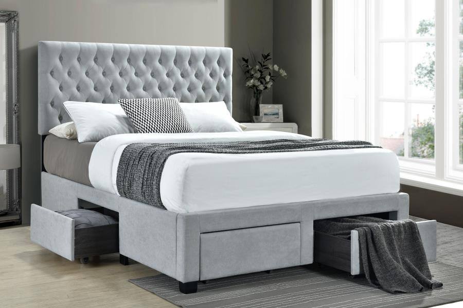 Soledad Bed Frame Light Gray / Full