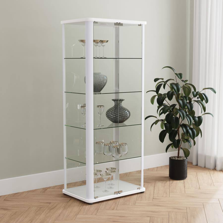 Aero Curio Cabinet White