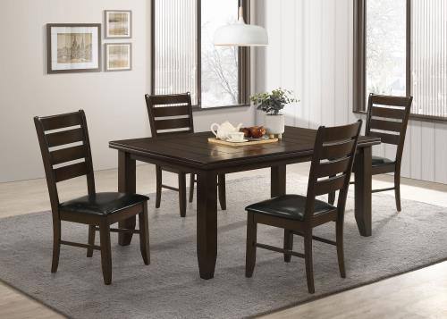 Dalila Dining Set Cappuccino / 5pc Dining Set
