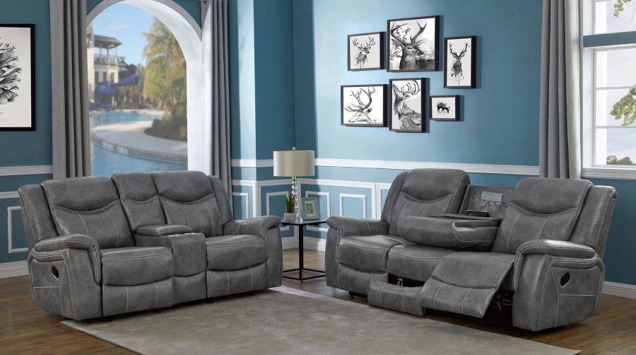 Conrad Reclining Set Gray / 2pc