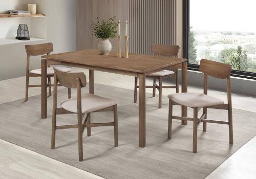 Parkridge Dining Set Natural Walnut / 5pc Dining Set