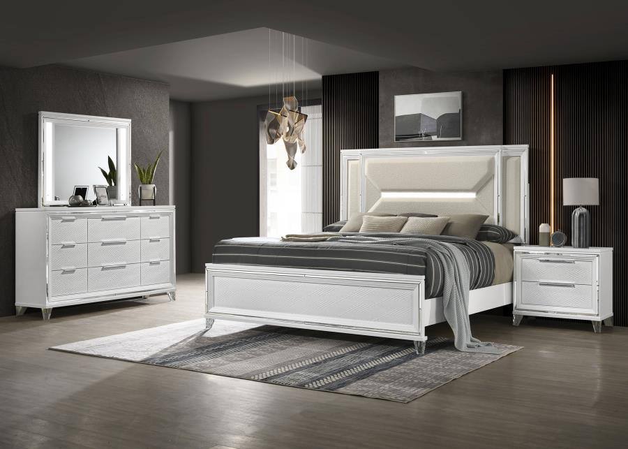 Marmore Bedroom Set Queen 4pc Set