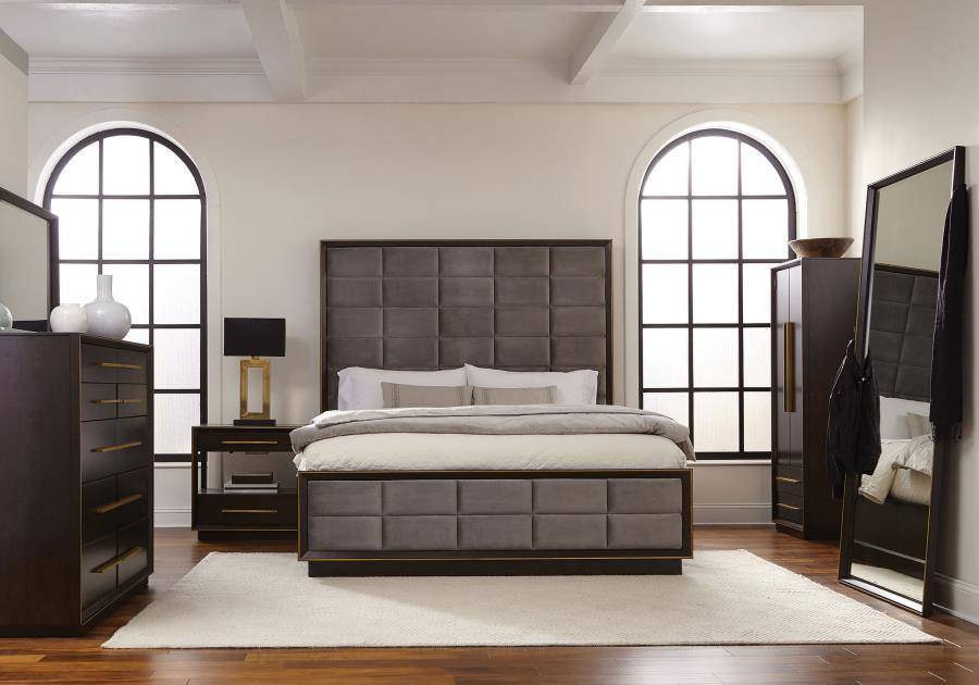 Durango Bedroom Set Smoked Peppercorn / Queen 4pc Set