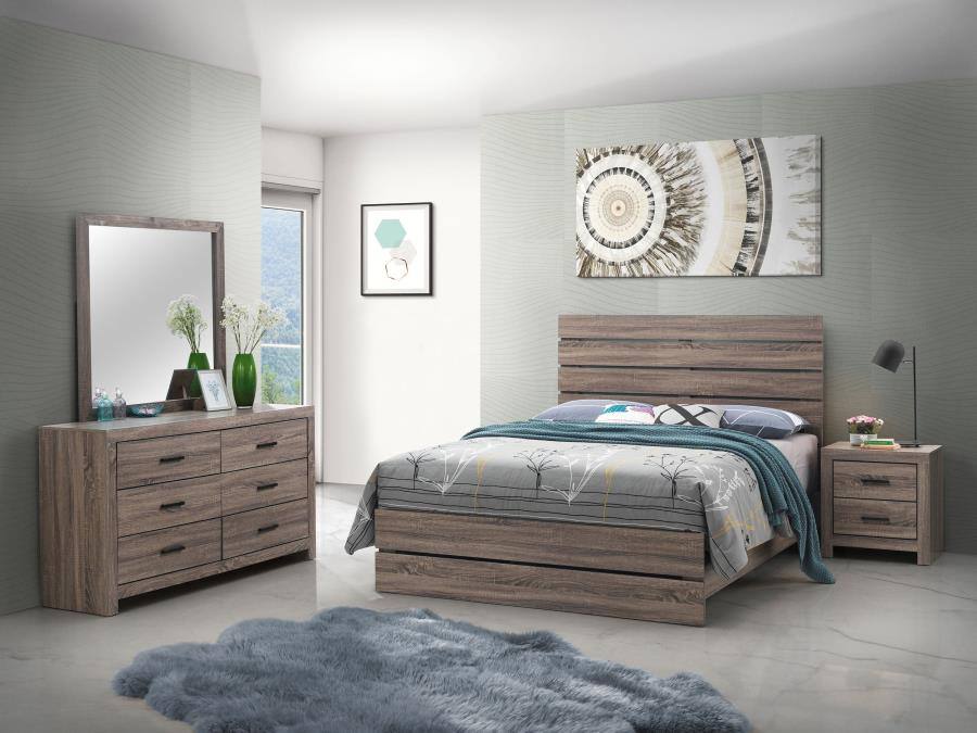 Brantford Bedroom Set Brown / Queen 4pc bedroom set