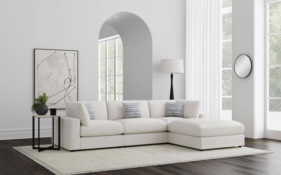 Serene 4pc Upholstered Sectional photo 1